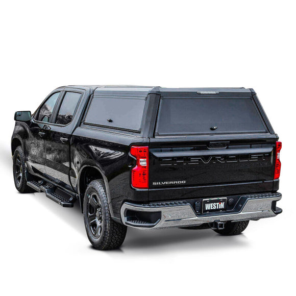 Westin 19-24 Chevy Silverado CC 1500 5.8ft Bed EXP Truck Cap Black - BOX 1 & BOX 2 (COMPLETE KIT)