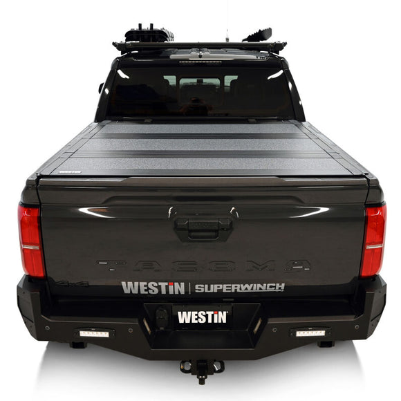 Westin 2024 Toyota Tacoma 2WD/4WD 5ft. Bed Hard Tri-Fold Tonneau Cover - Black