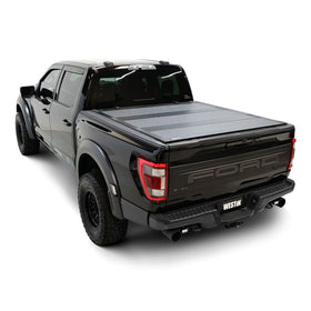Westin 15-24 Ford F-150 5ft. 7in. Bed Hard Tri-Fold Tonneau Cover - Black - 0