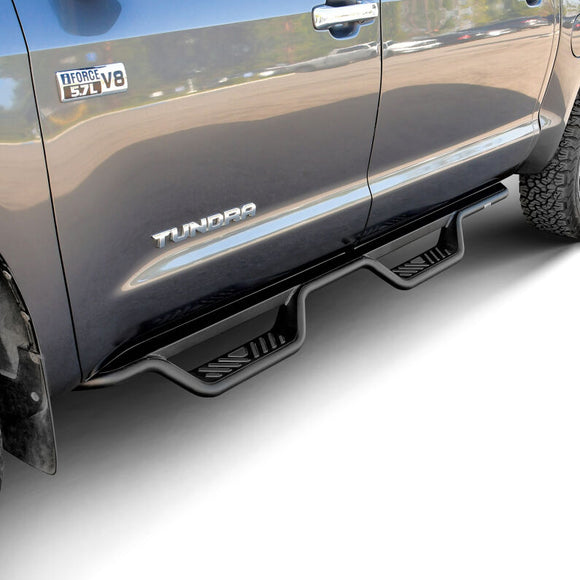 Westin 07-21 Toyota Tundra CrewMax Outlaw Drop Nerf Step Bars - Black