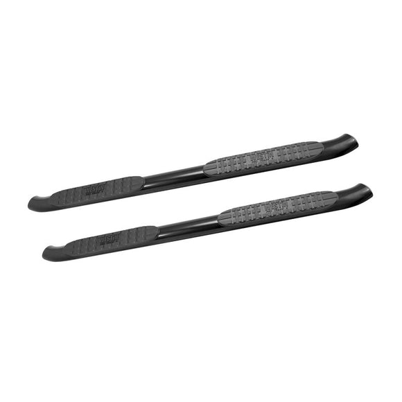 Westin 2007-2017 Jeep Wrangler 2dr PRO TRAXX 4 Oval Nerf Step Bars - Black Wrinkle