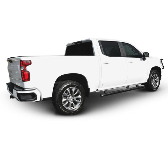 Westin 2019 Chevrolet Silverado/Sierra 1500 Crew Cab Non LD PRO TRAXX 4 Oval Nerf Step Bars - Black
