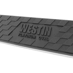 Westin 2014-2018 Chevy Silverado 1500 Dbl Cab (Body Mount) Platinum 4 Oval Nerf Step Bars - SS - 0