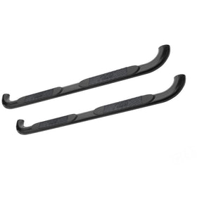 Westin 2014-2018 Chevy Silverado 1500 Dbl Cab (Body Mount) Platinum 4 Oval Nerf Step Bars - Black
