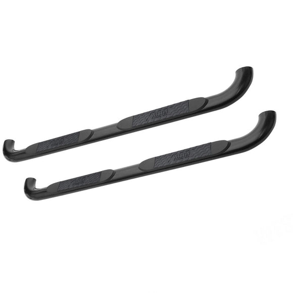 Westin 2014-2018 Chevy Silverado 1500 Dbl Cab (Body Mount) Platinum 4 Oval Nerf Step Bars - Black