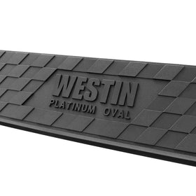 Westin 19-22 Chev/GMC Silverado/Sierra 1500 DC (No 2019 Ltd) Platinum 4 Oval Nerf Step Bars - Blk - 0