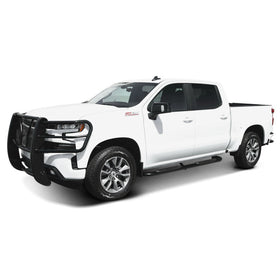 Westin 2019 Chevrolet Silverado/Sierra 1500 Crew Cab Platinum 4 Oval Nerf Step Bars - Black - 0