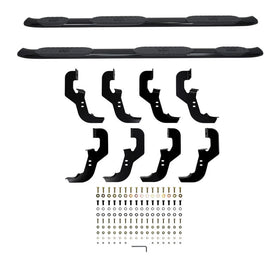 Westin 2019 Chevrolet Silverado Crew Cab w/ 6.5ft Bed PRO TRAXX 5 W2W Oval Nerf Step Bars - Black - 0