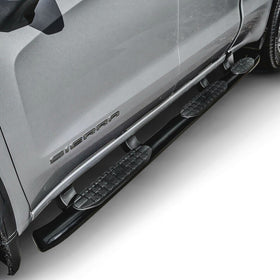Westin 2019 Chevrolet Silverado Double Cab w/ 6.5in Bed PRO TRAXX 5 W2W Oval Nerf Step Bars - Black - 0