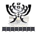 Westin 2020 Chevy Silverado 2500/3500 Crew Cab (6.5ft Bed) PRO TRAXX Oval W2W Nerf Step Bars - Black-2