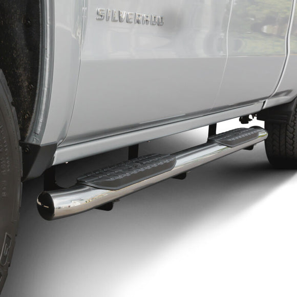 Westin 2014-2018 Chevy Silverado 1500 Crew Cab PRO TRAXX 5 Oval Nerf Step Bars - SS
