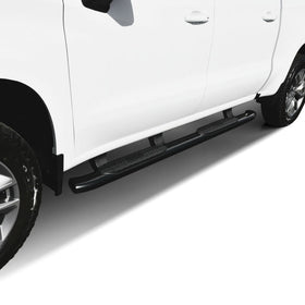 Westin 2019 Chevrolet Silverado/Sierra 1500 Crew Cab Non LD PRO TRAXX 5 Oval Nerf Step Bars - Black - 0