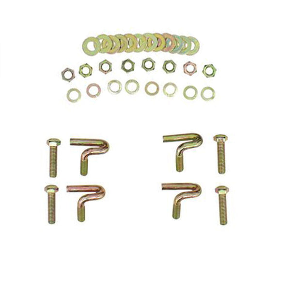Westin 99-14 Chevy Silv 2500/3500 Reg/Ext Cab Premier Oval Nerf Step Bar Mount Kit - Blk
