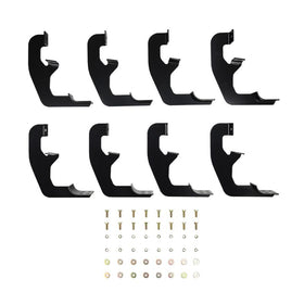 Westin 2019 Chevrolet Silverado/Sierra 1500 Double/CC Premier Oval Nerf Step Bar Mount Kit - Black - 0