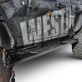 Westin 18-22 Jeep Wrangler JLU 4dr R5 Nerf Step Bars - Tex. Blk - 0