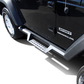 Westin/HDX 07-17 Jeep Wrangler 2Dr Drop Nerf Step Bars - Textured Black - 0