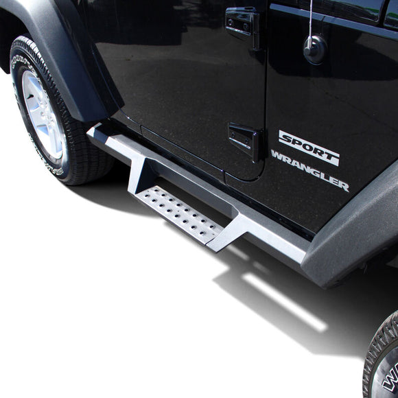 Westin/HDX 07-17 Jeep Wrangler 2Dr Drop Nerf Step Bars - Textured Black
