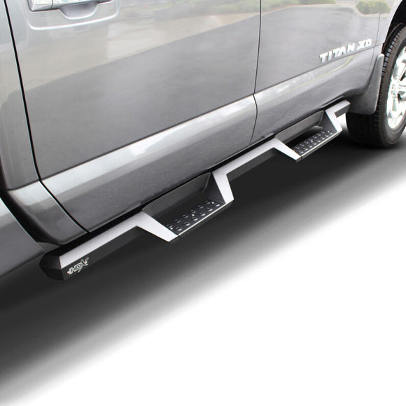 Westin/HDX 16-18 Nissan Titan XD Crew / 17-18 Titan Crew Cab Drop Nerf Step Bars - Textured Black