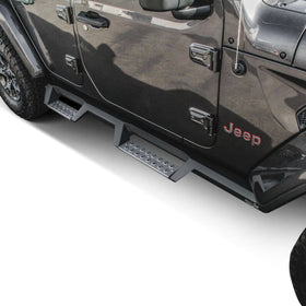 Westin/HDX 2018 Jeep Wrangler JL Unlimited Drop Nerf Step Bars - Textured Black - 0