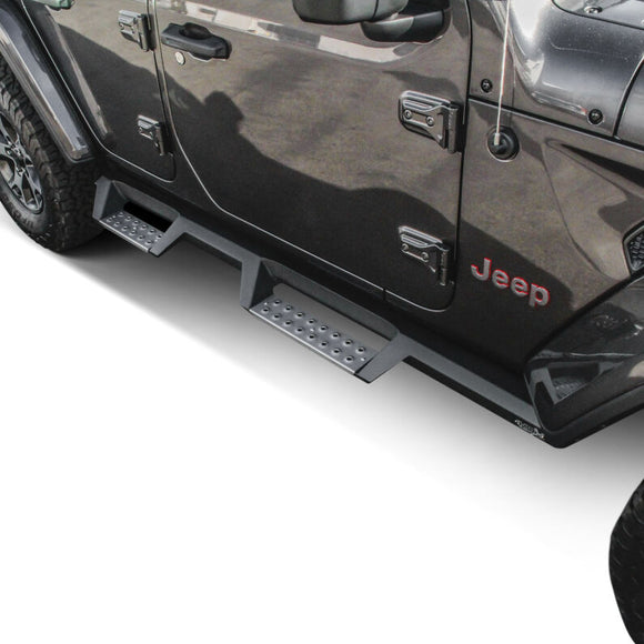 Westin/HDX 2018 Jeep Wrangler JL Unlimited Drop Nerf Step Bars - Textured Black