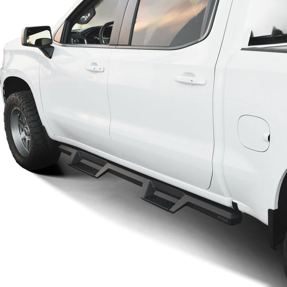 Westin 2019 Chevrolet Silverado / GMC Sierra 1500 Crew Cab Drop Nerf Step Bars - Textured Black