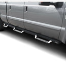 Westin 99-16 Ford F-250/350/450/550 CC (6.75ft Bed) HDX Drop Whl to Whl Nerf Step Bars - Text Blk-2