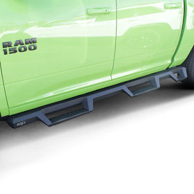 Westin/HDX 09-18 Dodge/Ram 1500 Crew Cab (5.5ft Bed) Drop Wheel to Wheel Nerf Step Bars - Txt Black - 0