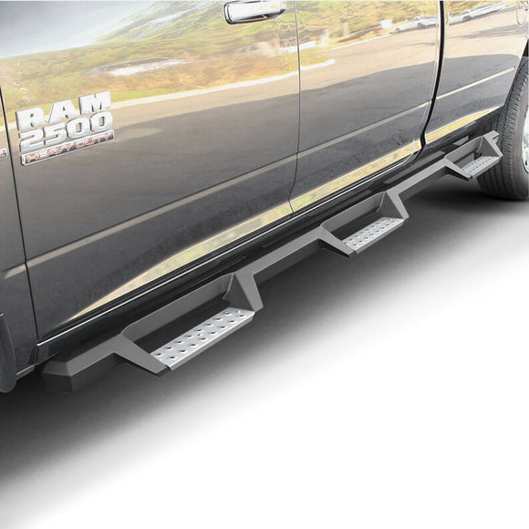 Westin/HDX 10-18 Ram 2500/3500 Crew Cab (8ft Bed) Drop Wheel to Wheel Nerf Step Bars - Txt Black