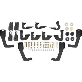 Westin/HDX 07-19 Chevrolet Silverado 2500 8ft Drop Wheel to Wheel Nerf Step Bars - Textured Black - 0