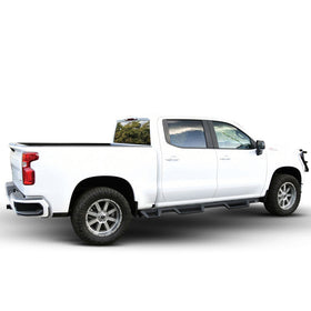 Westin 2019 Chevrolet Silverado/Sierra 1500 (5.5ft) Drop Wheel to Wheel Nerf Step Bars - Txt Black - 0