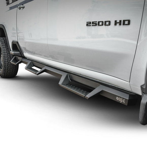 Westin 2020 Chevy Silverado 2500/3500 Crew Cab (6.5ft Bed) HDX W2W Nerf Step Bars - Textured Black