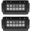 Westin HDX Flush Mount B-FORCE LED Light Kit (Set of 2) w/wiring harness - Black-1