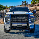 Westin 20-22 Chevrolet Silverado 2500/3500 HDX Modular Grille Guard - Black-2