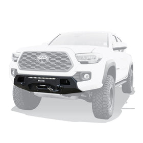 Westin 16-23 Toyota Tacoma Pro-Series Mid Width Front Bumper - Textured Black - 0