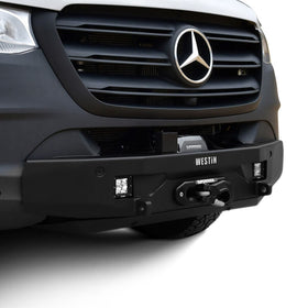 Westin 19-23 Mercedes-Benz Sprinter Pro-Series Mid Width Front Bumper - Textured Black - 0
