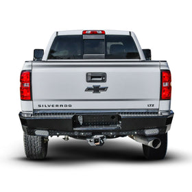 Westin 14-18 Chevrolet Silverado HDX Bandit Rear Bumper - Black - 0