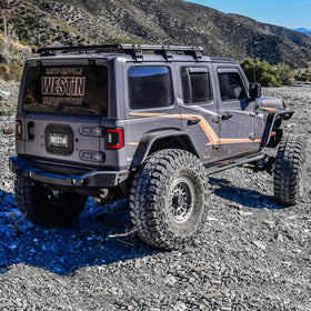 Westin 18-25 Jeep Wrangler JL XTS Rear Bumper - Textured Black - 0