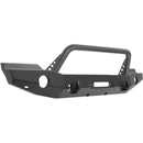 Westin 07-18 Jeep Wrangler JK WJ2 Full Width Front Bumper w/Bull Bar Textured Black-2