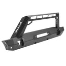 Westin 18-19 Jeep Wrangler JL Stubby Front Bumper - Textured Black-1