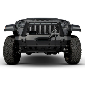 Westin 18-19 Jeep Wrangler JL Front Bumper Skid Plate - Textured Black - 0