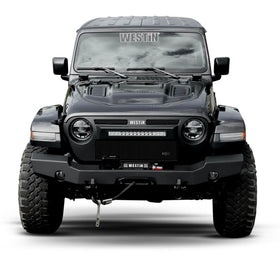 Westin 18-20 Jeep Wrangler JL WJ2 Full Width Front Bumper - Textured Black - 0