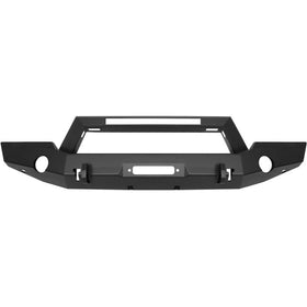 Westin 18-20 Jeep Wrangler WJ2 Full Width Front Bumper w/LED Light Bar Mount Textured Black - 0
