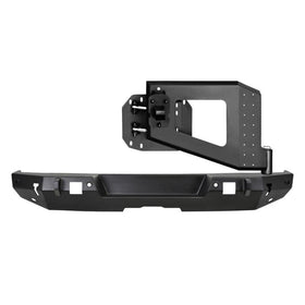 Westin Jeep Wrangler JL 18-21 w/ Sensors WJ2 Rear Bumper w/ Tire Carrier w/ Sensors