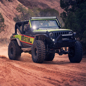 Westin/Snyper 07-17 Jeep Wrangler Tube Fenders - Front - Textured Black - 0