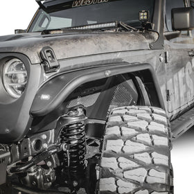 Westin 18-20 Jeep Wrangler JL / 20 Gladiator Tube Fenders - Front - Textured Black - 0