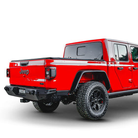 Westin 2020 Jeep Gladiator Tube Fenders - Rear - Textured Black - 0