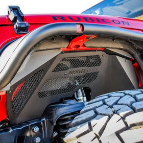 Westin 07-18 Jeep Wrangler JK Inner Fenders - Front - Textured Black - 0