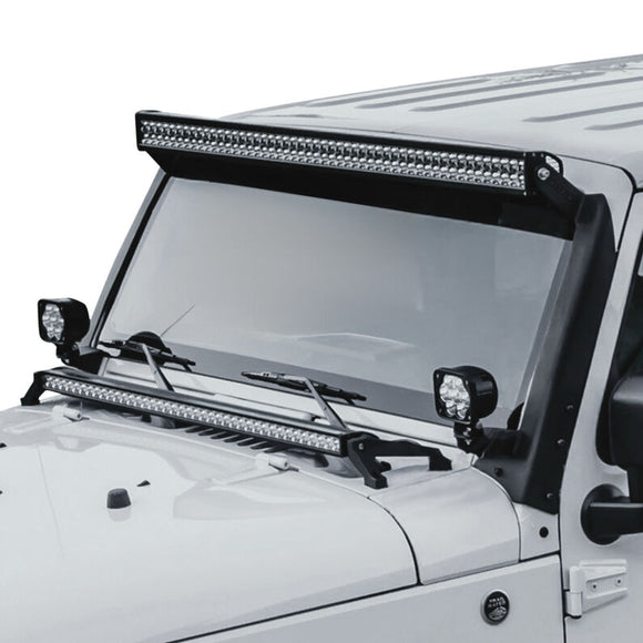 Westin/Snyper 07-17 Jeep Wrangler Snyper Pillar LED Light Mount - Textured Black