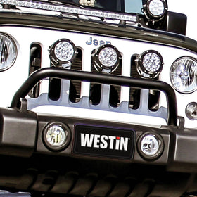 Westin/Snyper 07-17 Jeep Wrangler Snyper Bumper Mount Light Bar - Textured Black - 0