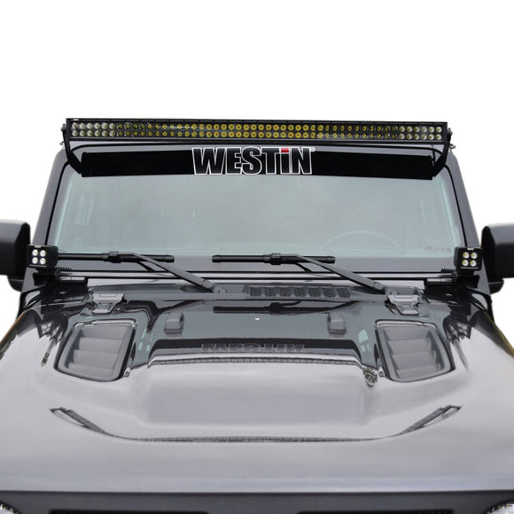Westin 18-19 Jeep Wrangler Pillar LED Light Mount - Black